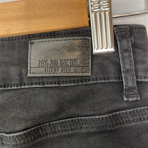 Zara Skinny Black Jeans Stripe - Picture 11 of 12